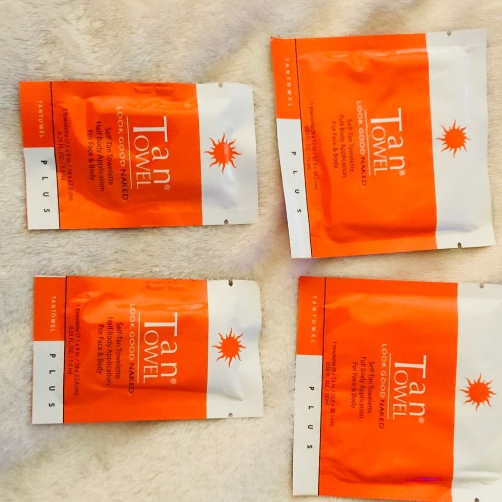 FINAL PRICE DROP!  2 full body and face Tan Towels